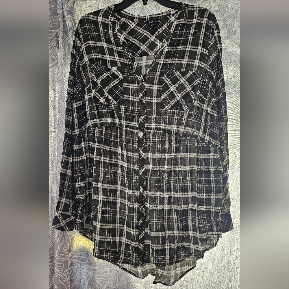 Torrid Button Up Top